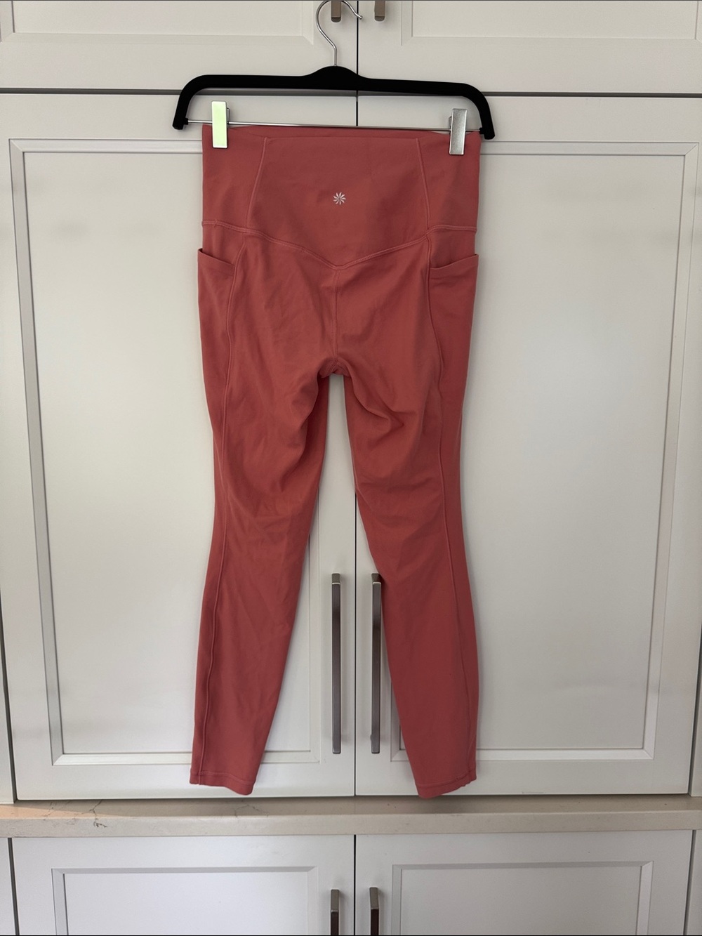 Athleta Salutation Stash Tight Dusty Coral High-Rise Leggings with Side Pockets